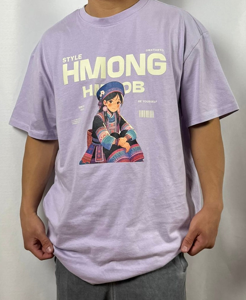 HMONG STYLE UNISEX OVERSIZE LILA